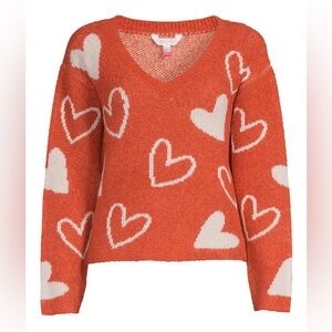 Like New SO Goods for Life V-neck pullover Print Sweaters Long Sleeve size large